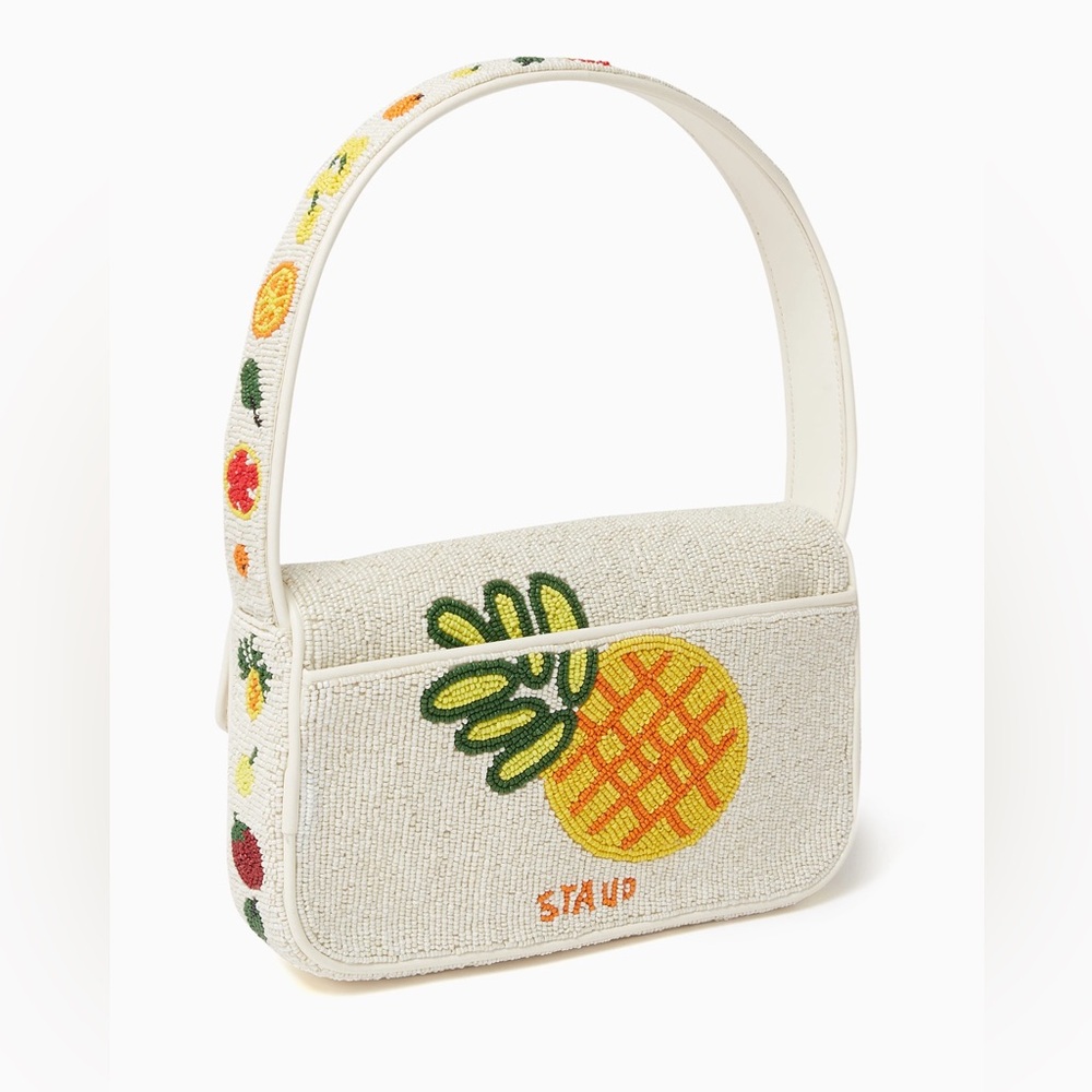 STAUD Tommy Beaded Bag Fruit Salad Purse NEW with Tags - Picture 6 of 16